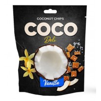 Kokosové lupienky Deli s príchuťou vanilka 30g